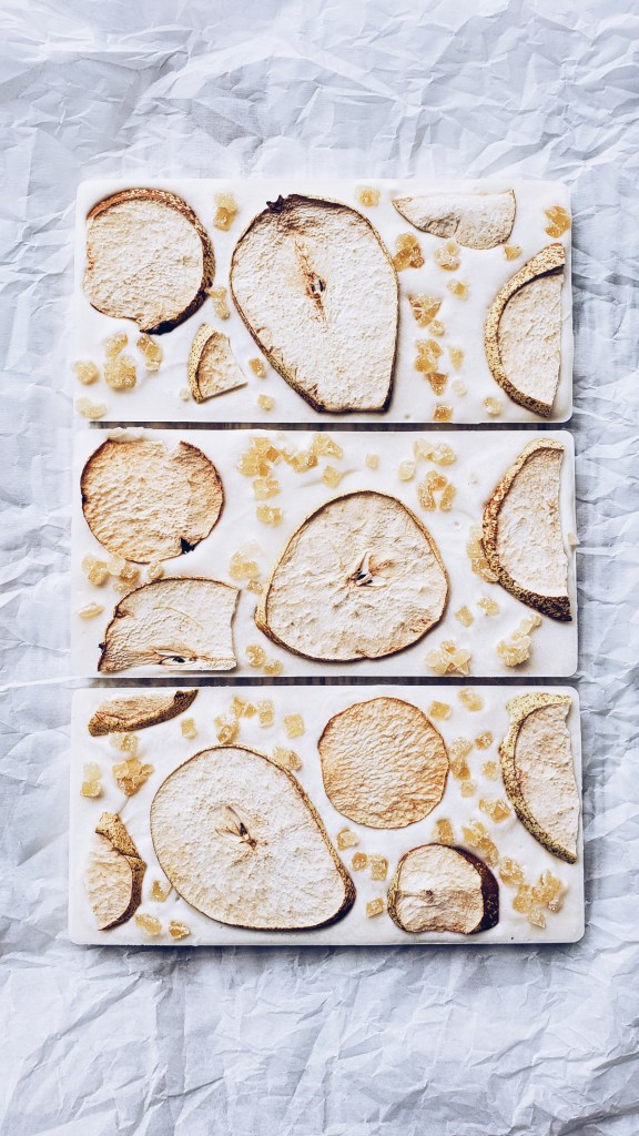 Rocha Pear and Candied Ginger White Chocolate